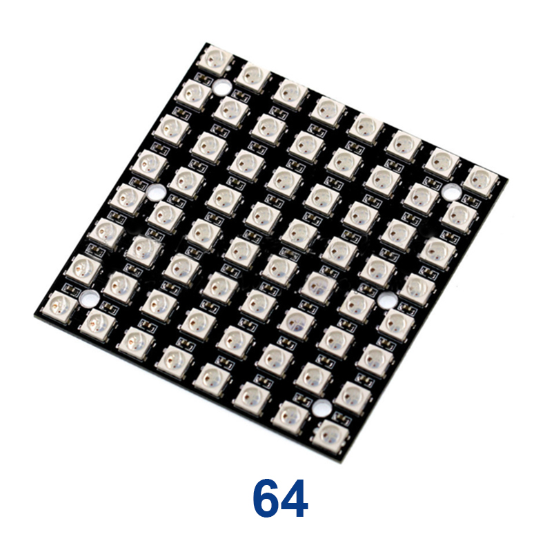 Square Neopixel Light 4/16/25/64 WS2812 5050 RGB With Integrated Driver